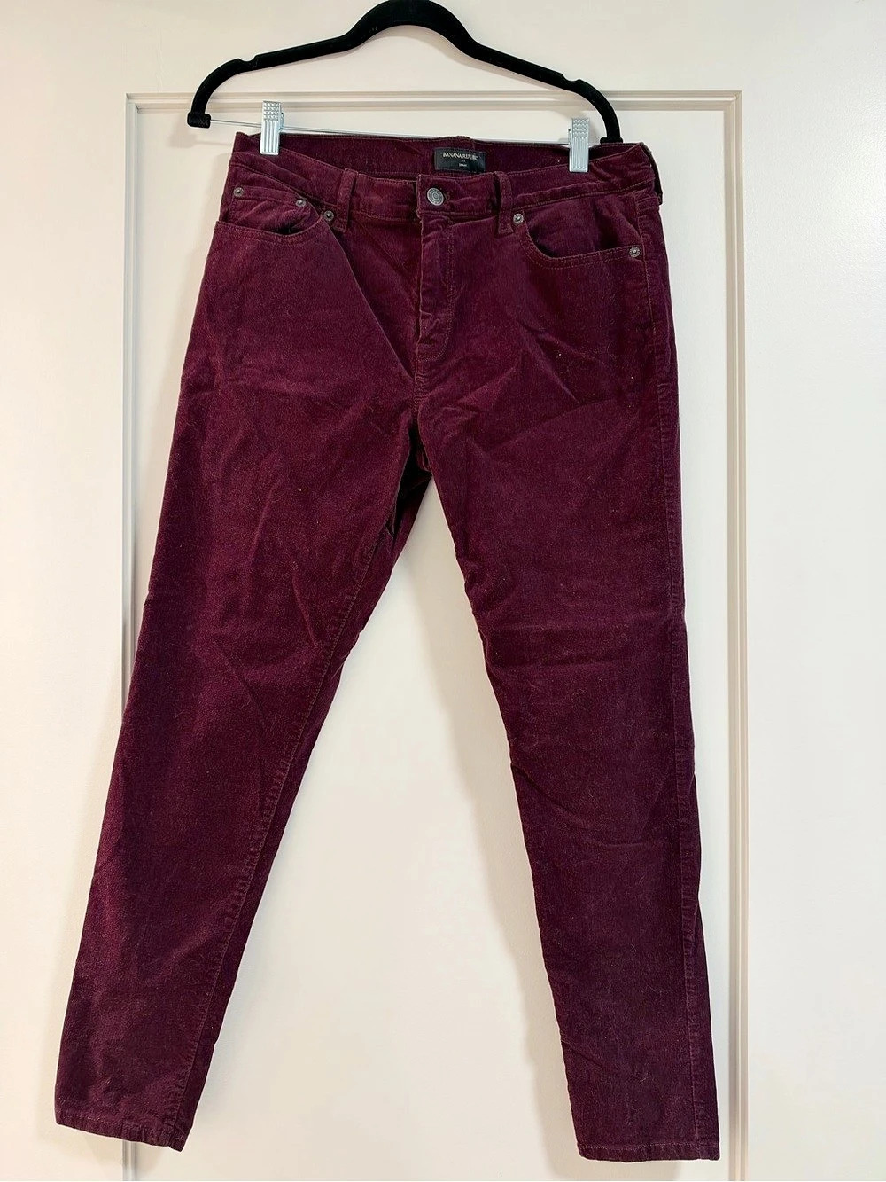 Banana Republic Skinny Corduroy Jeans in Purple